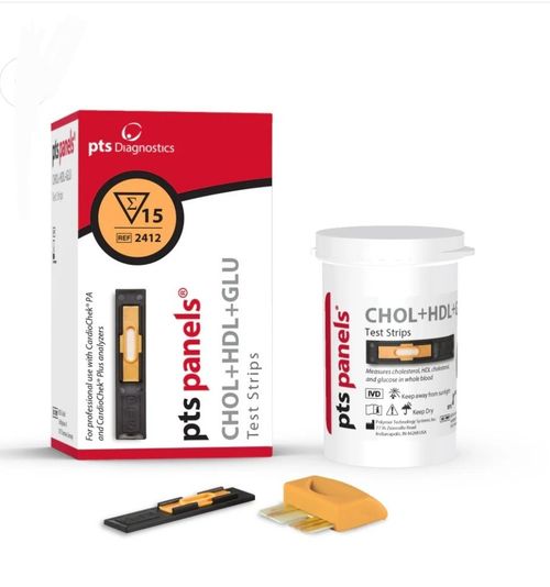 Cholesterol, HDL & Glucose Triple Strips for CardioChek 15 Tests BB 09.02.2027 — image 1