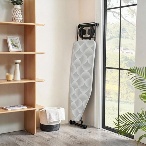 122 x 38cm Folding Ironing Board Jumbo Iron Rest 6 Adjustable Height Foldable — image 3