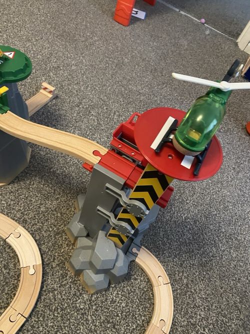 BRIO World Cargo Mountain Set 36010 Wooden Train Railway Track Playset — image 12