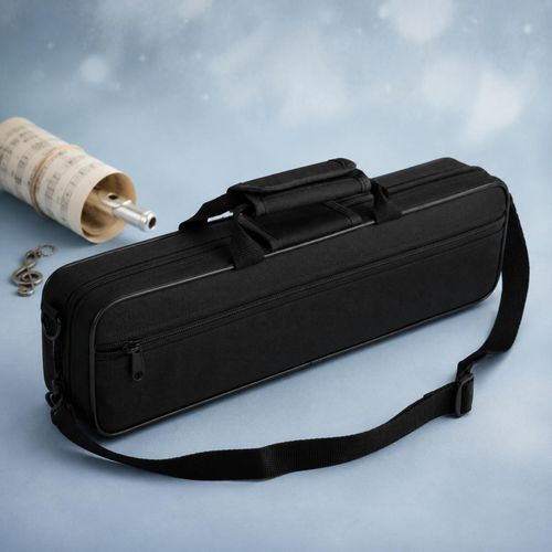 Flute Case Canvas Flute Carrying Case Black — image 3