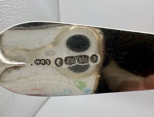 Exeter Mid-Century Victorian Silver Serving Spoon, 1845, William Rawlings Sobey — image 5
