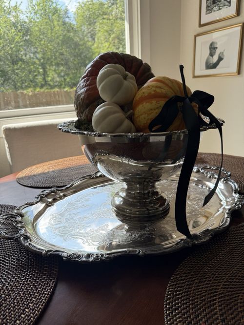 Gorham Silverplate Oval Serving Tray Platter with Handles Pattern YC777 — image 4