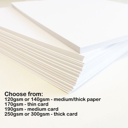 White Card Thick Matt Paper Sheets A2 A3 A4 A5 A6 Printer Copier 120gsm - 300gsm — image 11