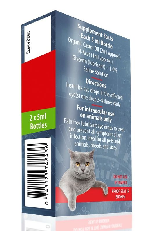 Ethos Heavenly Eye Drops Common Eye Problems for Dogs Cats Pets 2x5ml — image 2