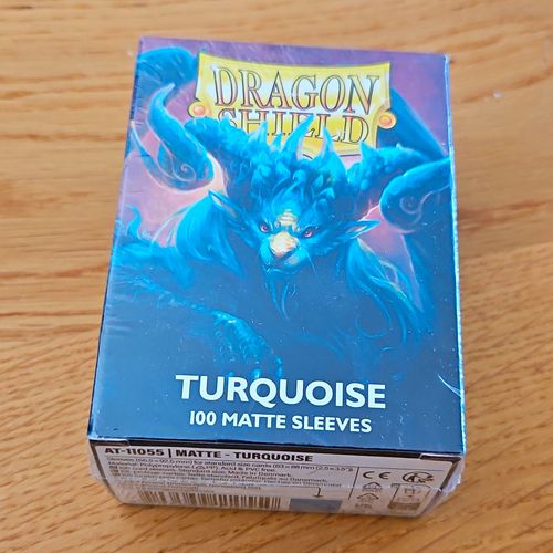 Dragon Shield Matte Card Sleeves Turquoise 100pk Standard Size 35pt — image 1