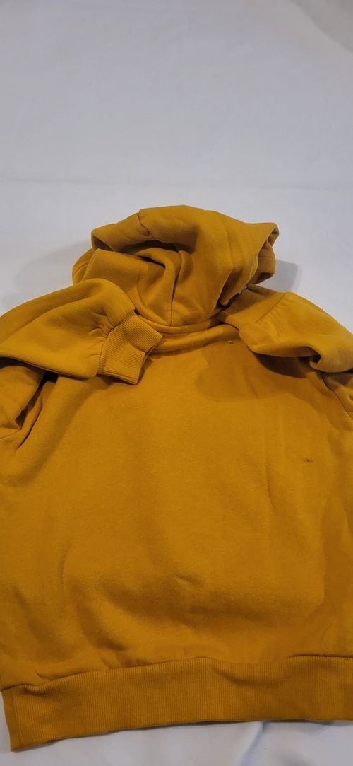 H&M Yellow Hooded Fleece Pullover  Hoodie 3&4Months Arctic Peaks Logo — image 3