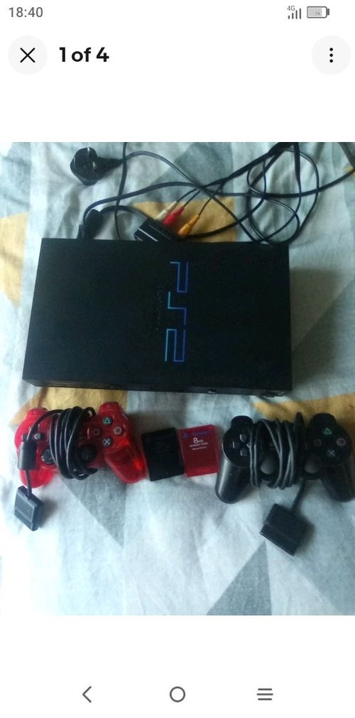 Sony PlayStation 2 PS2 PAL Console Bundle w/ Controllers, Memory Cards & Cables. — image 2