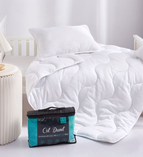 Toddler / Junior Cot Bed Duvet and Pillow Set- Anti Allergy [4.5, 7.5 & 9.0 Tog]