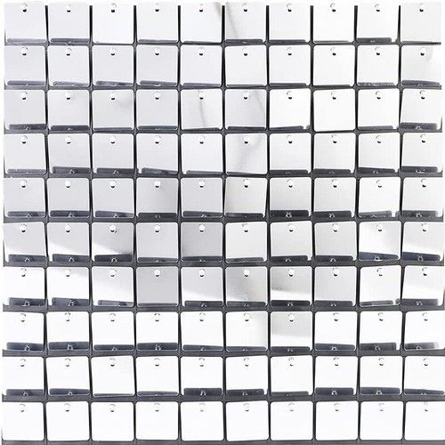12-48pcs Shimmer Sequin Backdrop Wall Panels Birthday Party Great Event Backdrop