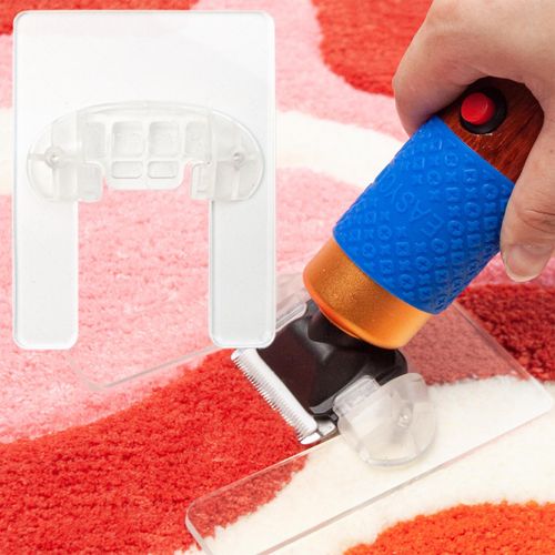 Carpet Trimmer With Upgraded Shearing Guide - Rug Tufting Holder Base — image 5