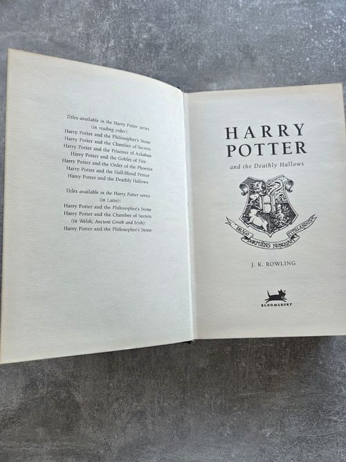 HARRY POTTER AND THE DEATHLY HALLOWS – DELUXE FIRST EDITION (BLOOMSBURY, 2007) — image 7