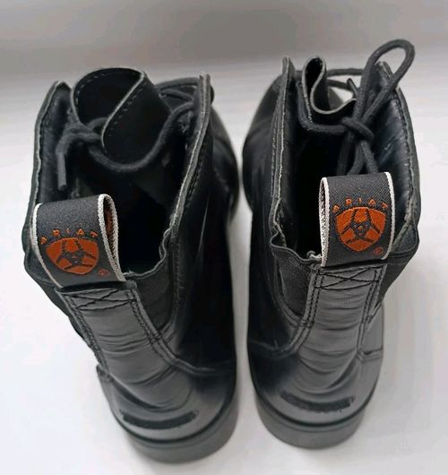 Ariat Womens 7 B Black Heritage III Paddock Boots Leather Equestrian Riding — image 5