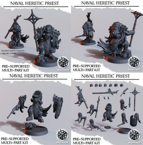 Dieselpunk Trench Compatible Heretic Legion Naval Raider Warband (Diceverse)