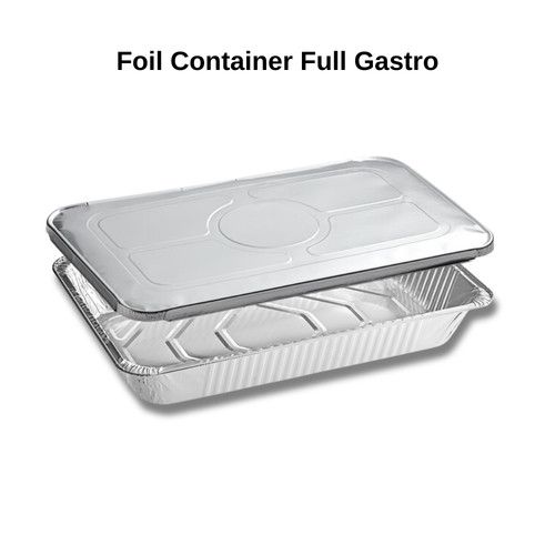 Large Foil Container & Lids Full Gastro Deep 21x13x3" Aluminium Container Trays