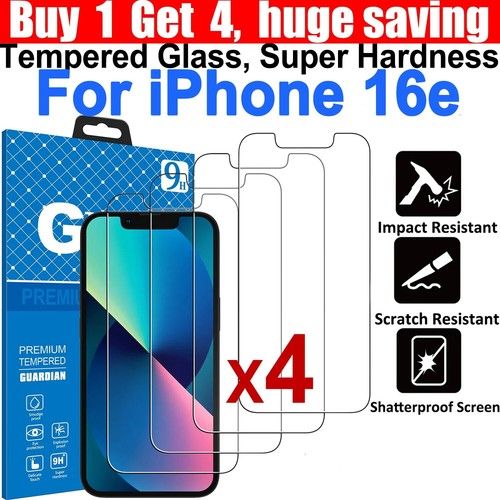 Tempered Glass Screen Protector For iPhone 18 17 16 15 14 13 12 11 Pro Max Plus