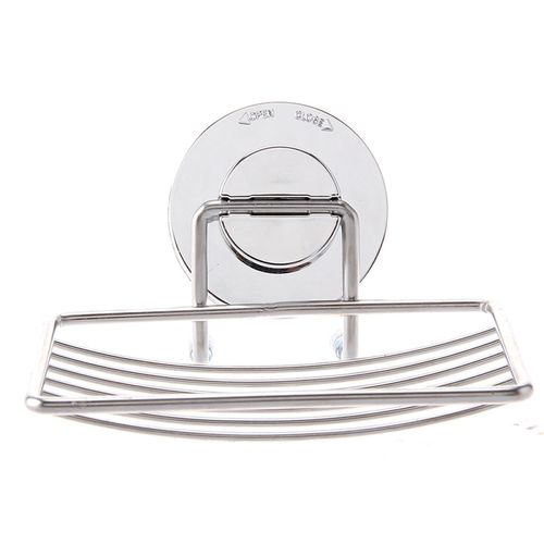 Strong Suction Bathroom Shower Chrome Accessory Soap Dish Holder Cup Tray UK — image 11