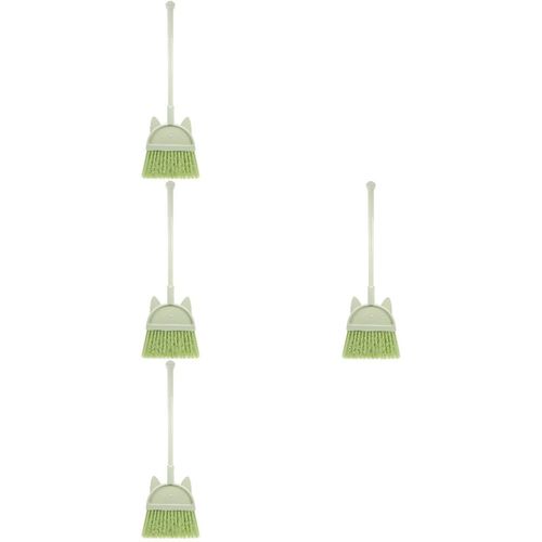 Lightweight Green Plastic Kids Broom Toy Compact Small Broom for Children Play — image 9