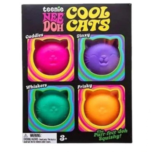 Schylling+ Needoh Mini 4 Pack Set Nice Squishy Toys Sensory Stress Relief Toy