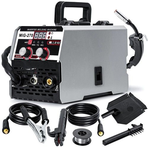 3 IN1 MIG WELDER INVERTER 270Amp MMA GASLESS TIG ARC/MIG WELDING MACHINE 220V