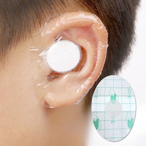 100PCS Plastic Waterproof Ear Protector Swimming Cover Caps Disposable Stickers — image 6