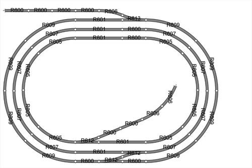 Hornby 00 Job Lot Steel Track Layout Triple Oval