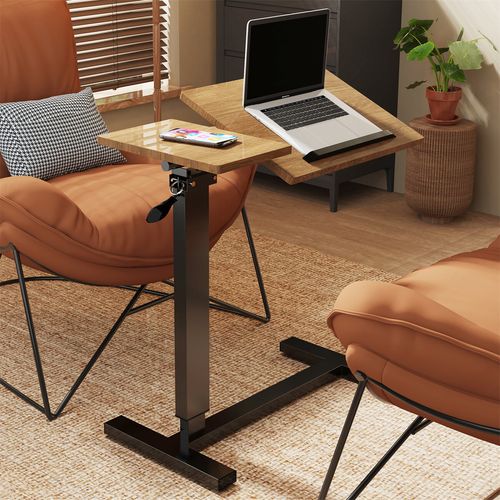 Overbed Table with Wheel Adjustable Height and Angle Home Desk Mobility Table UK — image 6