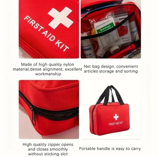 GATARN 220 pcs First Aid Kit Bag Medical Emergency Travel Home Car Taxi Work — image 2