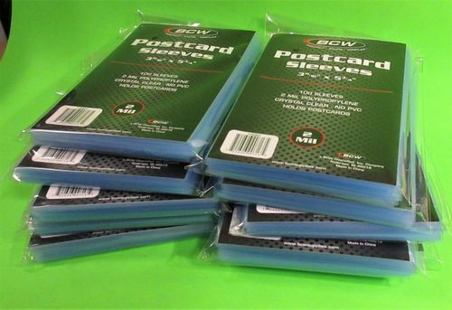1000 U.S. POSTCARD POLY SLEEVES, CRYSTAL CLEAR - 3-11/16" x 5-3/4"-FREE SHIPPING — image 2