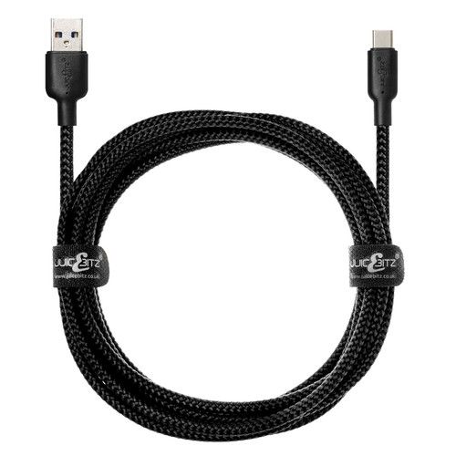 JuicEBitz® USB C to USB C | USB A to USB C Ultra Fast Charger Cable Data Lead