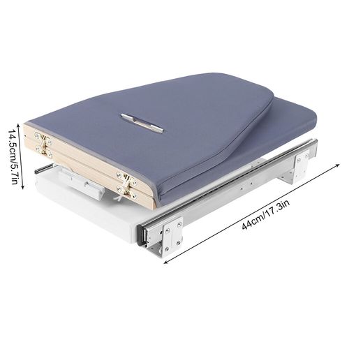 180° Rotation Retractable Ironing Board Closet Folding Pull-Out Stow Away Gray — image 3