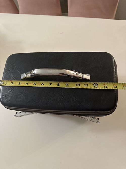 Vintage SAMSONITE SILHOUETTE Hard Train case / Makeup Vanity Box - Blue — image 8