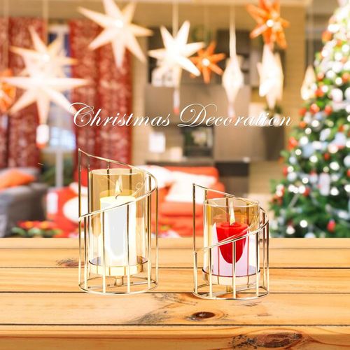 2Pcs Candle Holders Centerpiece Hurricane Candlestick For Wedding Dinning Party — image 4