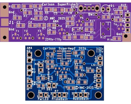 Carlson SuperProbe-2 SP101MK1 2-PCB DIY SMD Kit with 29 Unique Parts