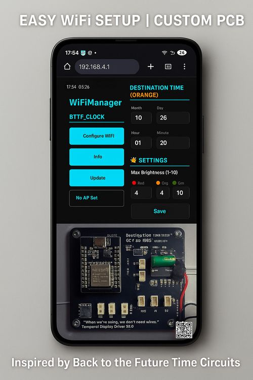 Back to the Future Time Circuit Clock V2 | WiFi or Standalone Smart Clock — image 12