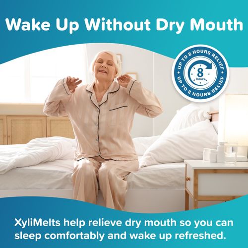 OraCoat XyliMelts Mild Mint 110 Discs for Dry Mouth, Night-Time Relief, Xylitol — image 6