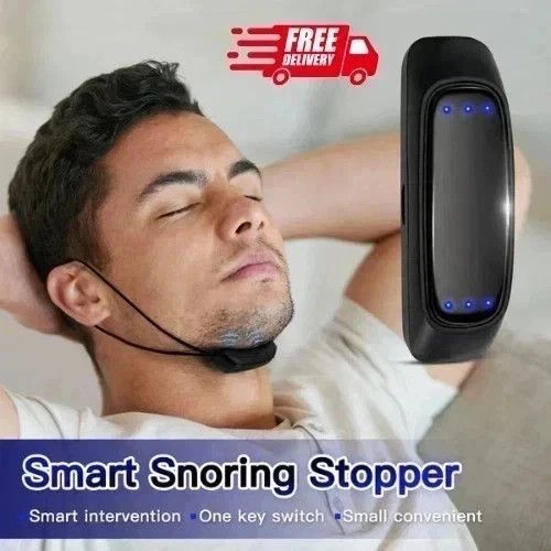 New Smart Snoring Stopper Sleep Aid Anti Snoring Chin Device Muscle Tightening