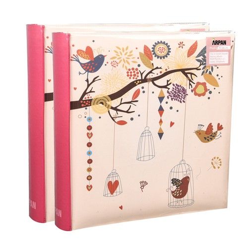 Slip in Photo Album with Memo writing Area Holds 6x4'' 200 Photos - Pack of 2