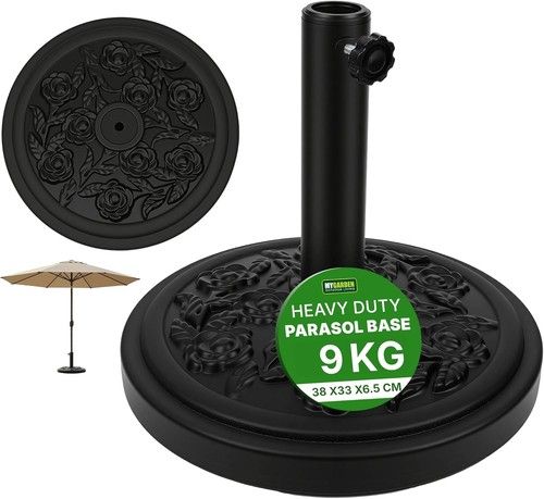 Parasol Base Umbrella Stand Patio Garden Heavy Duty Weighted Outdoor 9/12Kg