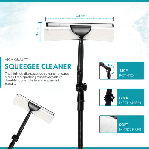 Telescopic Squeegee Cleaner 3.5 meter Window Glass Cleaning Extendable Pole Kit — image 6