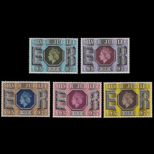 ROYALTY : GB 1977  QEII Silver Jubilee Set ; [MNH] [SG1033/1037]