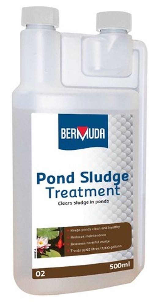 Bermuda Pond Sludge Treatment Reduce Debris Silt Dead Algae Filter Maintenance