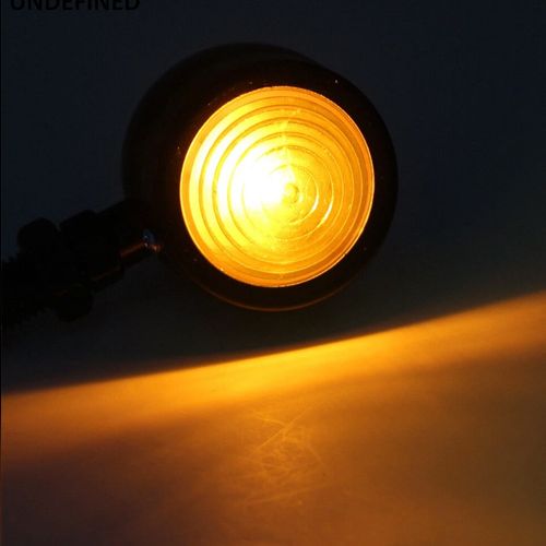 4X Motorcycle Turn Signal Light Mini Bullet Blinker Amber Indicator Light Chrome — image 11
