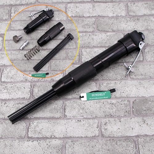 Needle Scaler Pistol Grip Rust Paint Remover Gun Descaler Pneumatic Air Deruster
