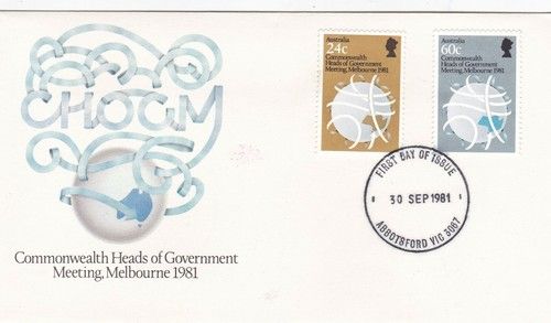 Australia 1981 Commonwealth Heads FDC Abbotsford cancel Unaddressed VGC