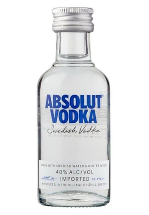 Absolut Original Vodka 5cl (50ml) Miniature 40% Vol, Save With Multi Buy