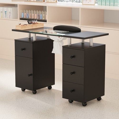 Professional Manicure Table Nail Station Art Salon Beauty Desk & Dust Collector