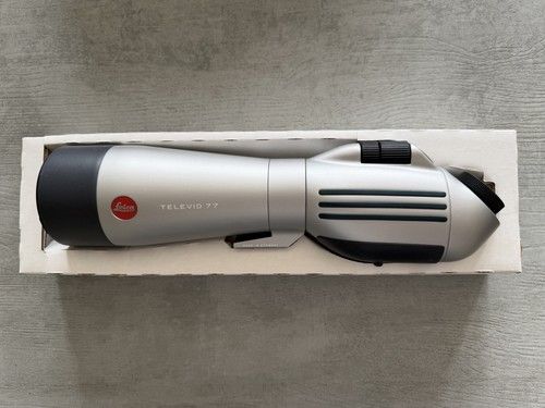 Leica Televid 77 Spotting Scope 77x Max, 77mm Objective, Silver/Black