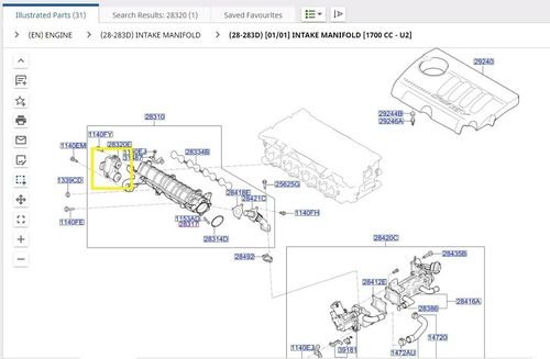 Hyundai Swirl Control Valve Actuator 283202A600 — image 6