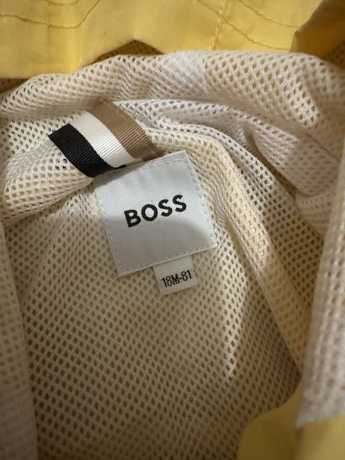 Boss Baby Yellow Windbreaker Jacket Size 12-18 Months