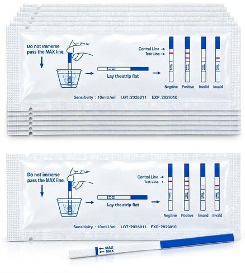 PREGNANCY TEST STRIPS ULTRA SENSITIVE EARLY DETECTION 10MIU HCG URINE TESTING
